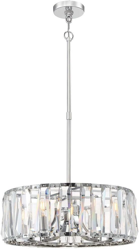 Metropolitan N7505-77 Coronette Pendant, 6-Light 360 Total Watts, Chrome
