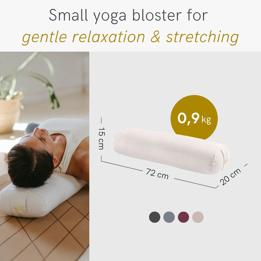 Bolster Yoga Lotuscrafts Kapok - Housse Coton Bio Pour Yin Et Restorative Yoga