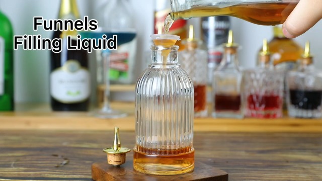LINALL Bitters fles set van 6 - glazen bittere fles, met zink legering Dash Top, geweldige fles voor uw bitters - DSBT4-2