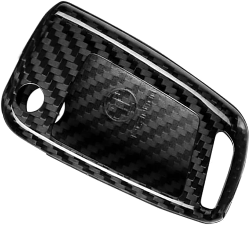 Cninba13 1 Pc Carbon Fiber Key Shells Car Key Case Cover Carbon Fiber Black For VW Golf 7 MK7 2015-2018 For Skoda Octavia MK3 2013-2018
