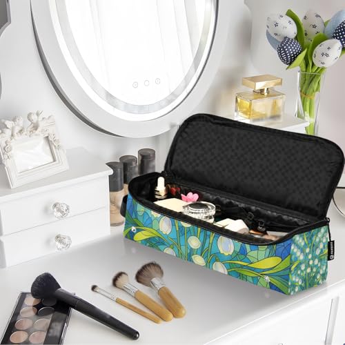 Estuche de viaje 2 en 1 para planchas de pelo y rizadores con almohadilla resistente al calor grande para planchas, rizadores y secadores miniatura 7