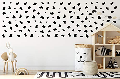 Vinilo Decorativo Animal Negro Pack 104 Piezas miniatura 4