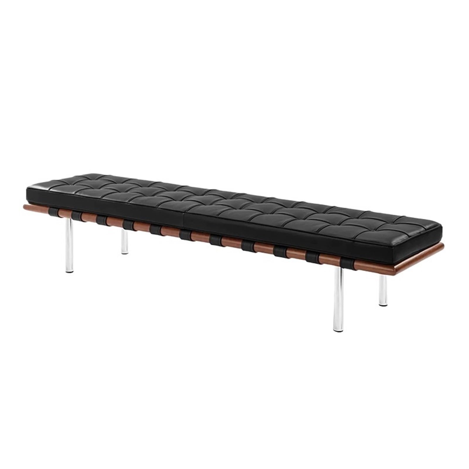 Nowoczesna skórzana ławka do przewijania butów - stylowa czarna drewniana szatnia sofa łóżko do wejścia do domu wszechstronny design idealny do nizowania butów i akcesoriów