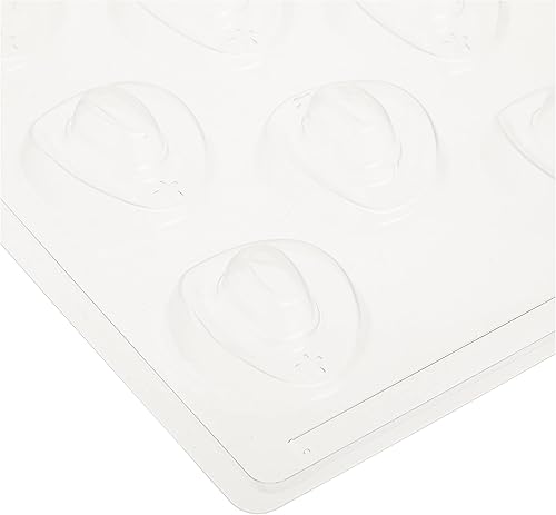 Miniatura 4 de CybrTrayd Molde para caramelo de chocolate – Sombreros de vaquero – 8 cavidades de 2 x 2-1/4 x 7/8 pulgadas – Para dulces, galletas, chocolate,