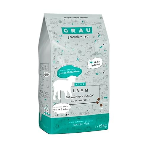 Produktbild von GRAU Trockenfutter für Hunde Lamm - 12 kg