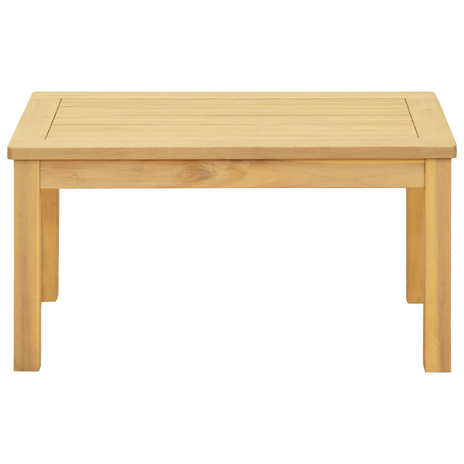vidaXL Tavolino da caffè Acacia Clara 70 x 40 x 36 cm, Ritiro in giardino, Fascino rustico, recinzioni durevoli, caratteristiche senza tempo, sentieri beige, Fiori, arbusti e Sedili accoglienti nella