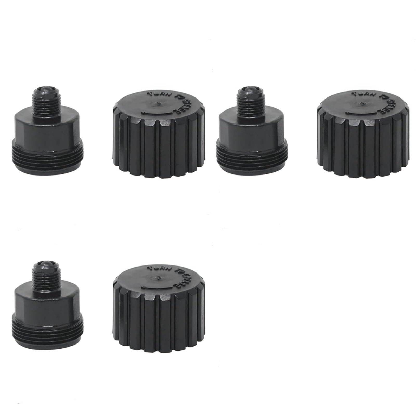 Kalttoy 3 Pack Practical Valves Lubricants Cup Systems Effective Valves Repair Set for Pool Spa Equipment Maintenance PVC Texture Grease Cup Set