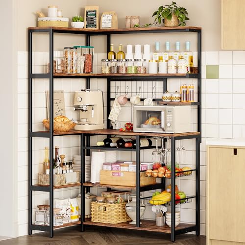IRONCK L-Shaped Corner Bakers Rack
