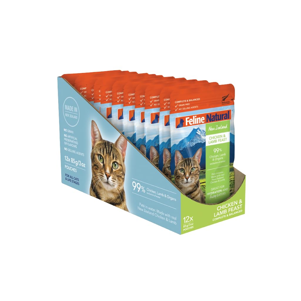 Feline Natural プレミアムパウチ キャットフード チキン&ラム 8…