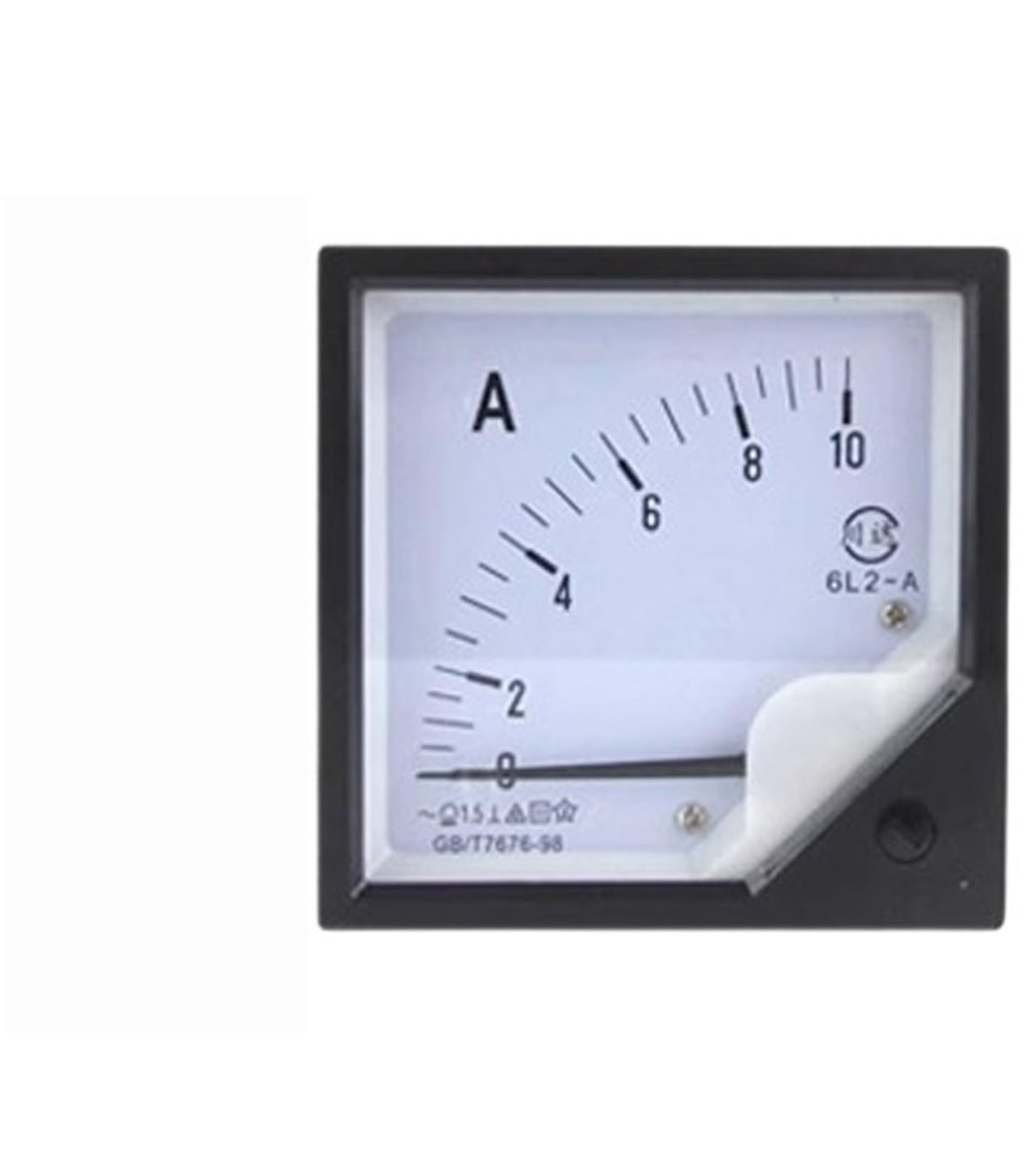 Ampèremètre AC aiguille 20A haute précision boîtier robuste 80x80mm 6L2-A