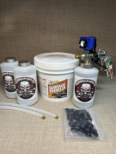Pro Undercoating Gun Kit with Gallon PB Blaster, Spray Gun Light, Spray Undercoating Gun, 2 Wands, 3 Quart Bottles, and 50 Rust Plugs