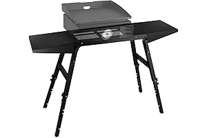 Universal Portable Griddle Stand with Side Shelves for 17-Inch Blackstone Tabletop Griddles