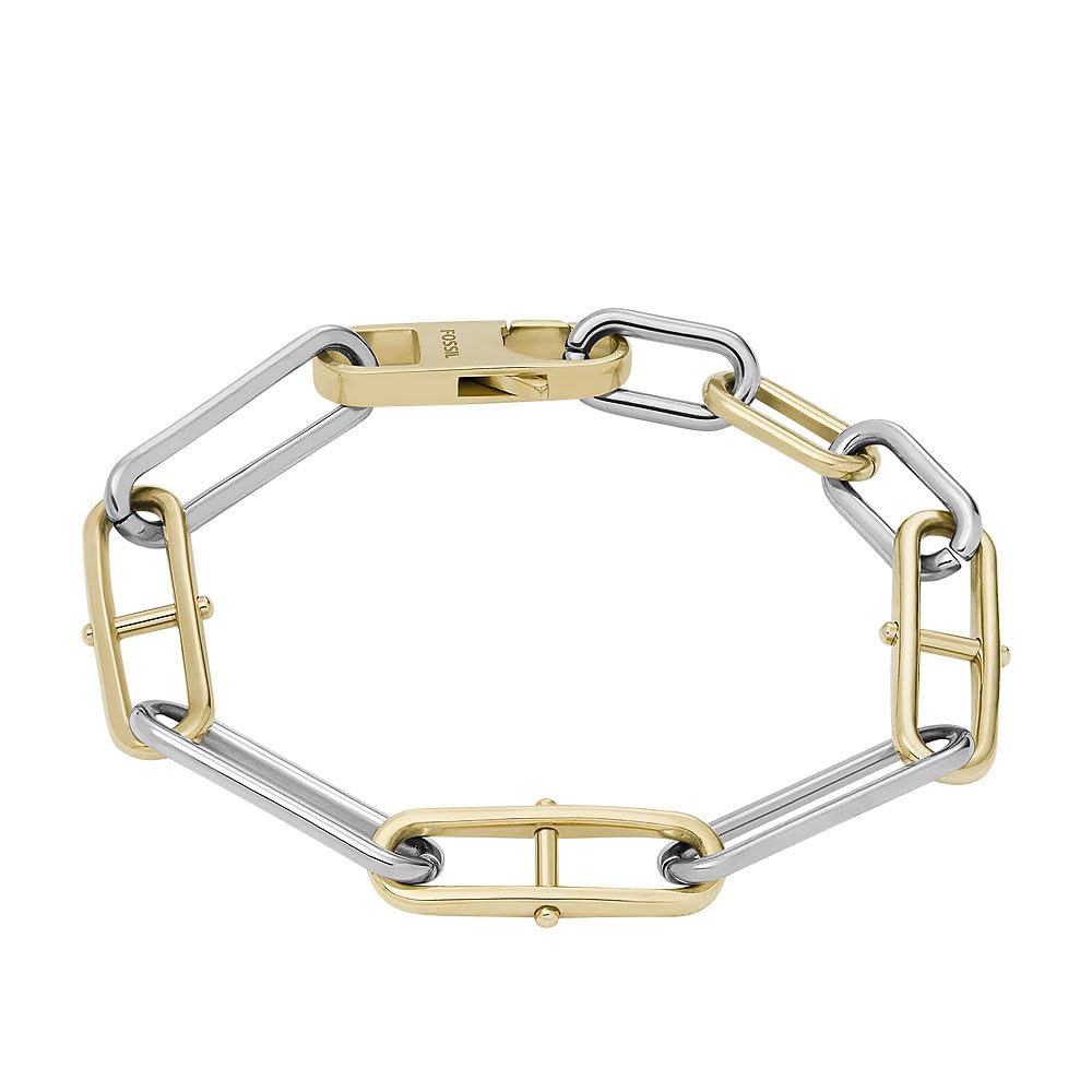 FOSSIL Women's Bracelet, Heritage D-Link Stainless Steel Chain Bracelet