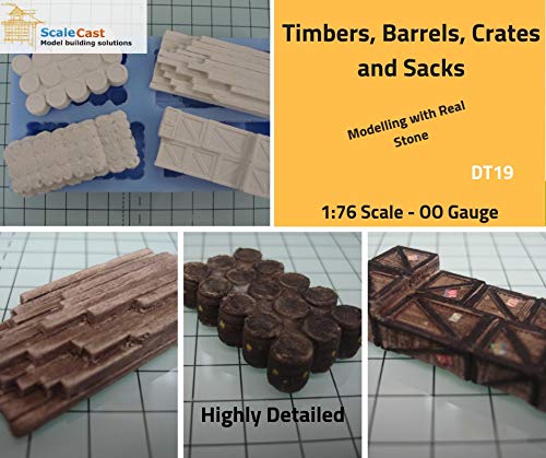 Model Railway - Timbers, Barrels Crates and Sacks Detailing OO Gauge DT18
