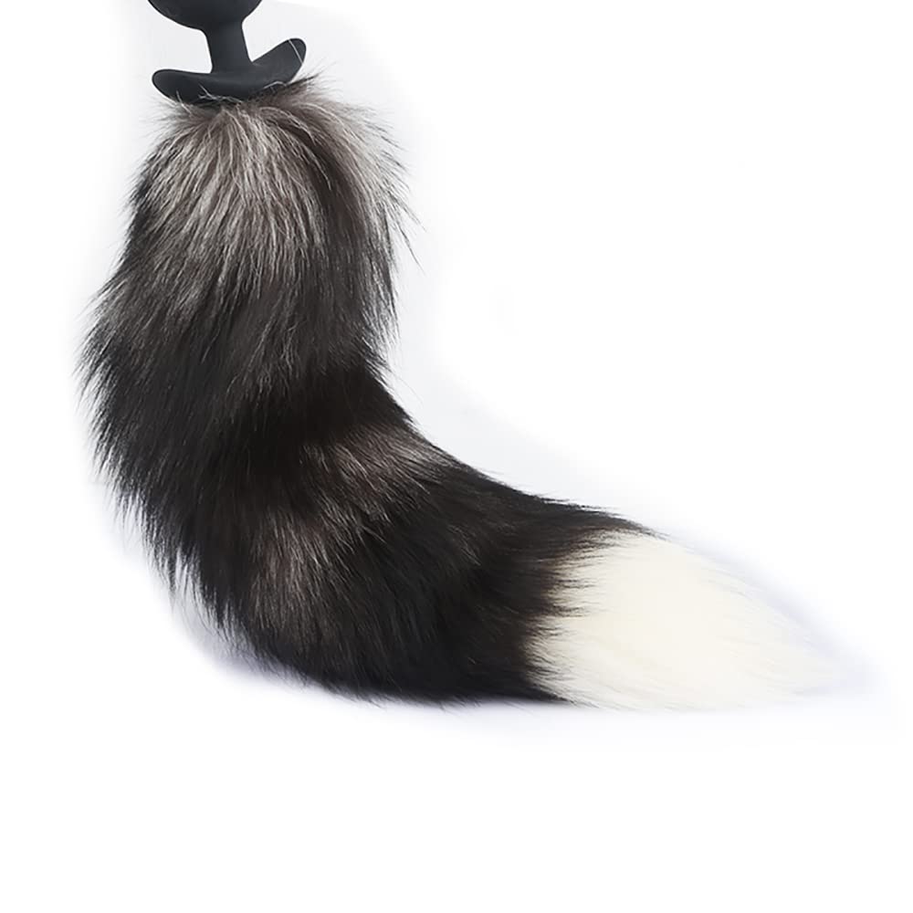 Foxtail Anal Plugs Silikon Analkugeln Biegsam & Hautfreundlich Analplugs Anal Kette mit Kugeln in großem für Eine Sexuelle Stimulation,Sexspielzeug für Männer Frauen Cosplay (3 Analkugeln)