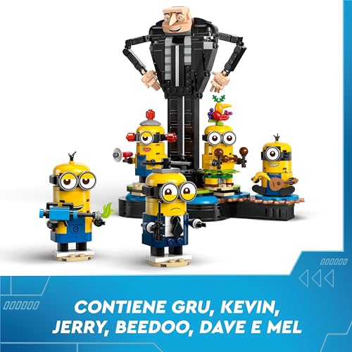 Cattivissimo Me Gru e Minions in Mattoncini, Set dal Film della Illumination, Personaggi da Costruire che Danzano, Giochi Creativi per Bambine e Bambini da 9 Anni, Regalo da Esposizione 75582 - Lego - Immagine 6