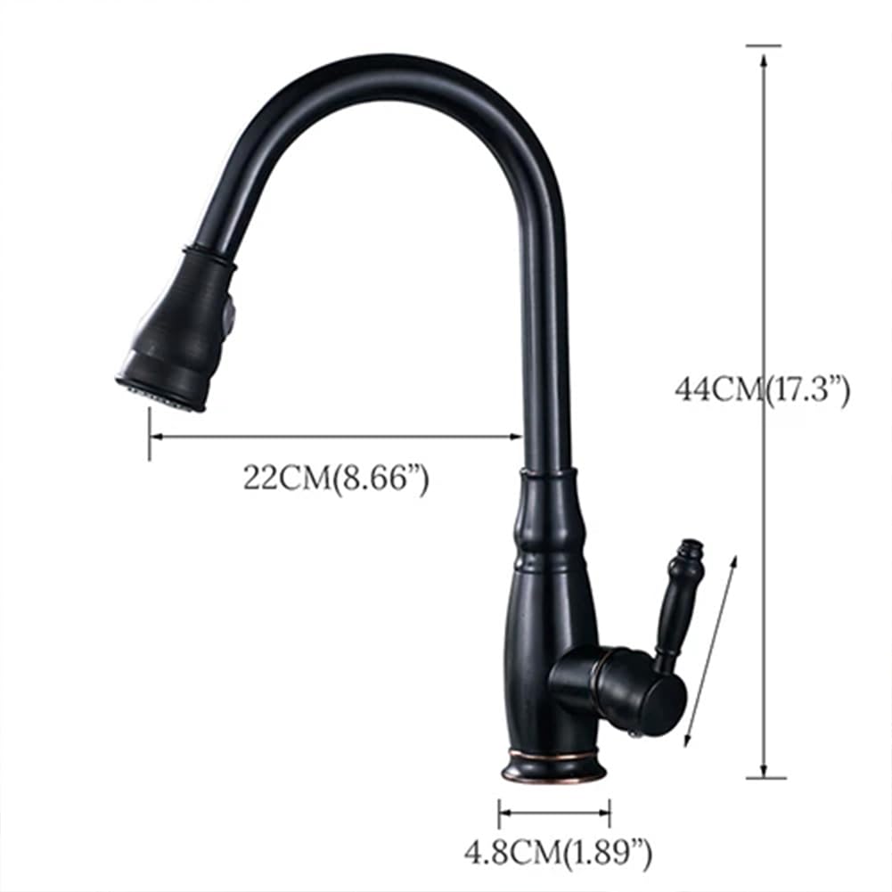 Grifo De Cocina Extraíble, Mezclador Monomando De Arco Alto, Rociador De 2 Chorros, Giro De 360°, Cuerpo De Latón, Acabado Cepillado, Monomando. A