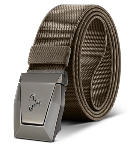 Image of BULLIANT Stretch Tactical Web Belt For Men-Trimmable 1.5 inch-Adjustable Fit | Smooth Sliding | Adjustable for Precise Fit | Tailored Size | Rugged Nylon for Heavy Duty, Hiking, Hunting