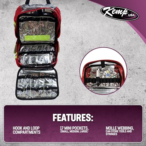Image of Kemp USA EMS Drug Medication Pouch /Module for EMS and EMT First Responders