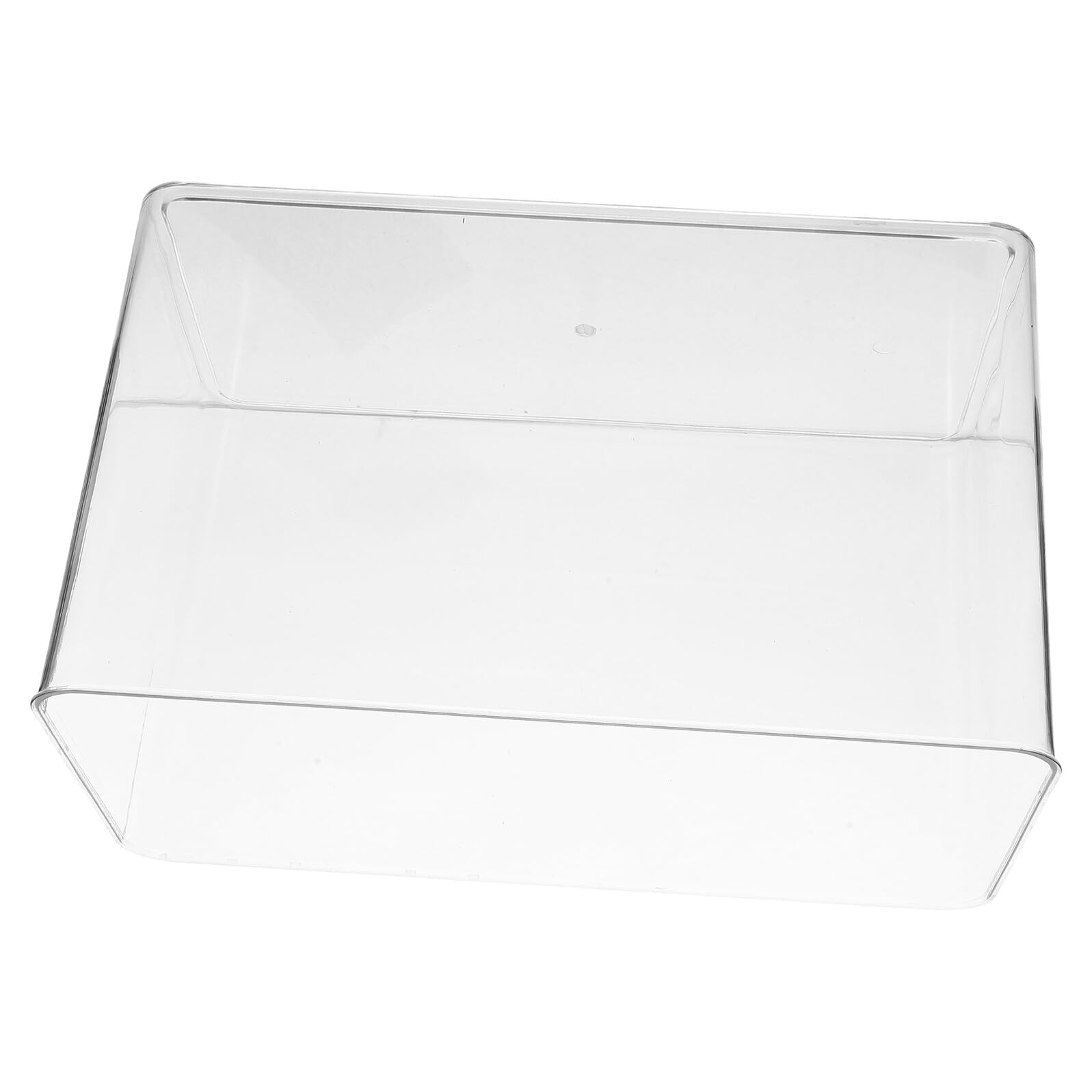 GARVALON Acuario Pequeño Transparente de Sobremesa 30X18X15 CM Pecera Portátil de Plástico para Tortugas y Peces Betta Terrario Compacto para Reptiles y Mascotas Acuáticas Adecuado para