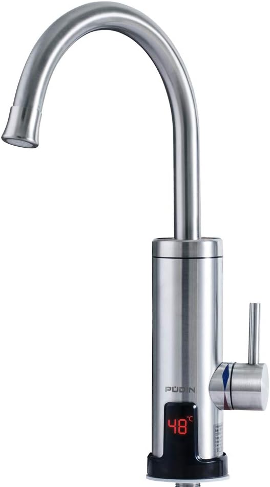 Mini Electric Water Heater, 3000W Tankless Instant Hot Water Heater