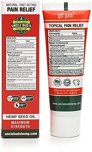 Hemp Cream 2 Pack Uncle Bud's Topical Pain Reliever Hemp Oil for Pain Reduction, Stress Support, Achy Muscle Relief… - Image 8