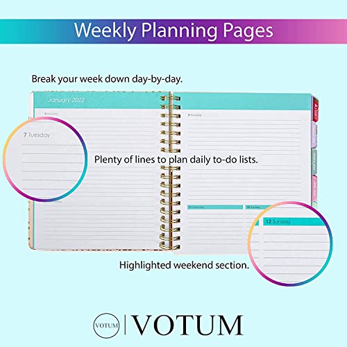 2023 Organized Chaos, 18 Month Large Daily Planners/Calendars: Votum Planners With Monthly, Weekly And Daily Views - Personal Planner Notebook For Work Or Home (January 2023 - June 2024) #TOP1