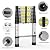 Telescoping Extension Ladder 12.5FT, Aluminum Telescopic Ladders with Carry Bag for Outdoor Indoor Use