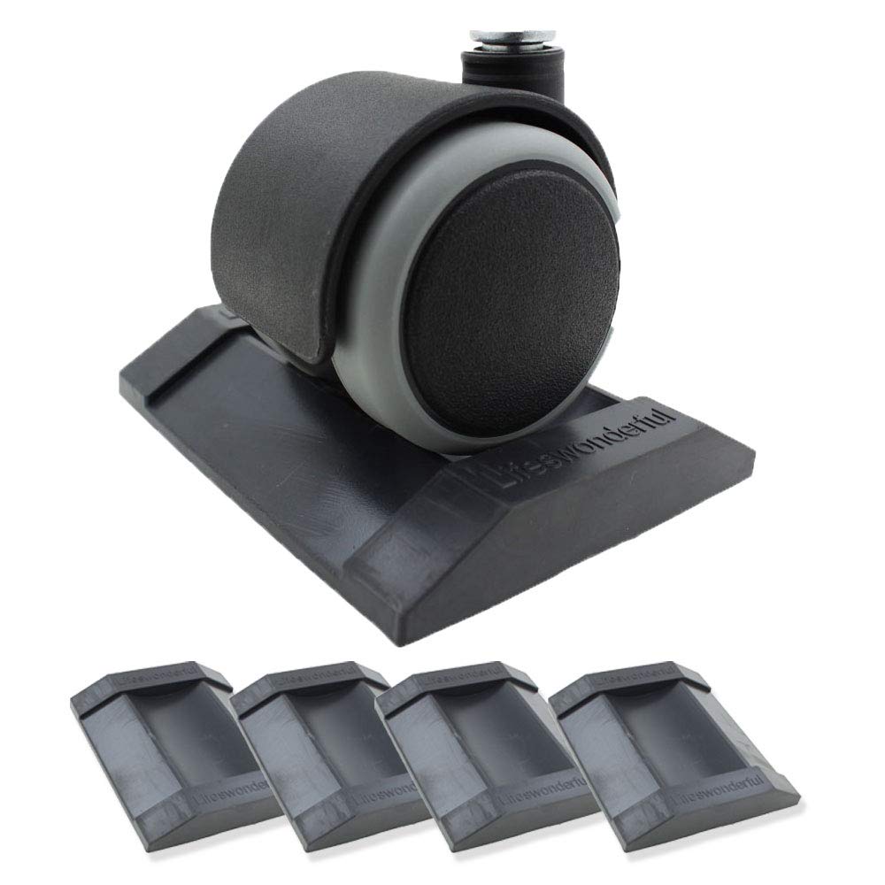 Buy Lifeswonderful 4X Dark Grey Rubber Castor Cups Non Slip
