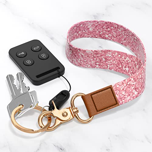 Image of Wrist Lanyard Key Chain, Wristlet Strap Keychain Holder for Women Men Car Keys Wallet Card Phone