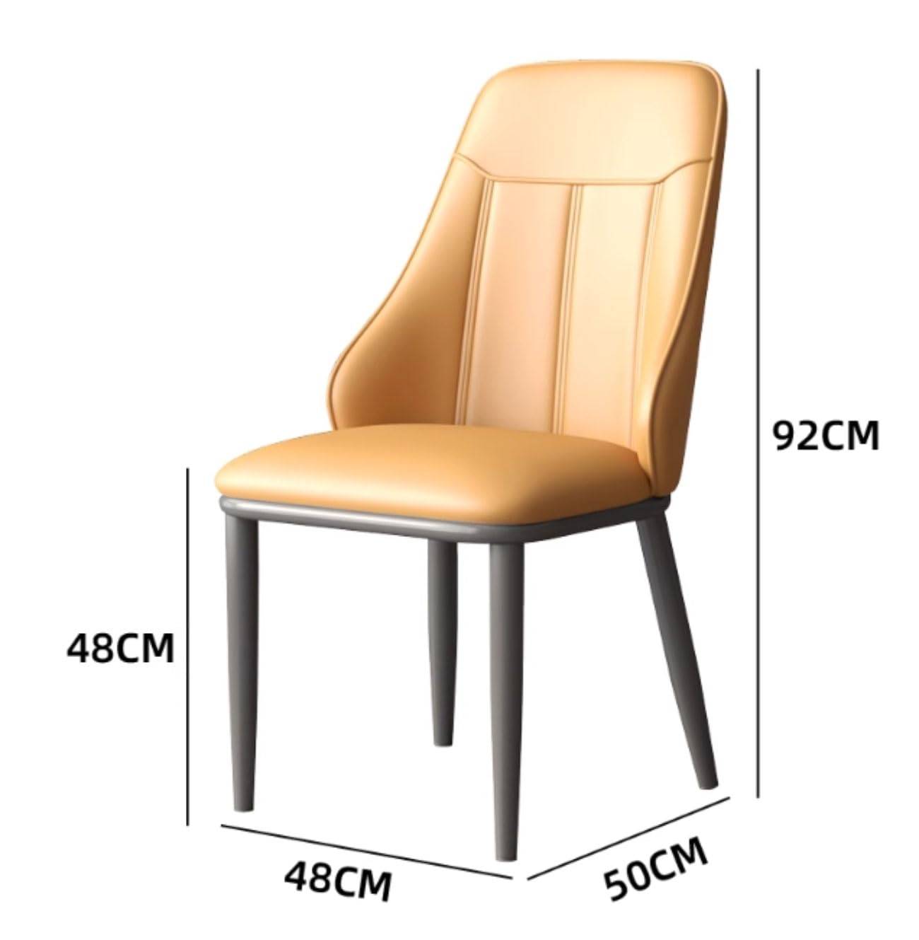 Set da 4 pezzi di accessori per capelli Luxus Esszimmerstühle mit Rückenlehne & Metallbeinen Elegante Küchenstühle für Esszimmer Schlafzimmer & Büro Komfortabel & Stilvoll