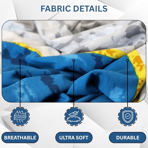Image of Lukzer 3 Seater Sofa Cover - Colorful Marble | 360 Fully Covered Anti-Slip Washable Couch Cover Protecter | 140 GSM Stretch Fit Polyester + Spandex Slipcover (180-200cm /SC-033-03)