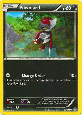 Amazon.com: Pokemon - Pawniard (63/114)