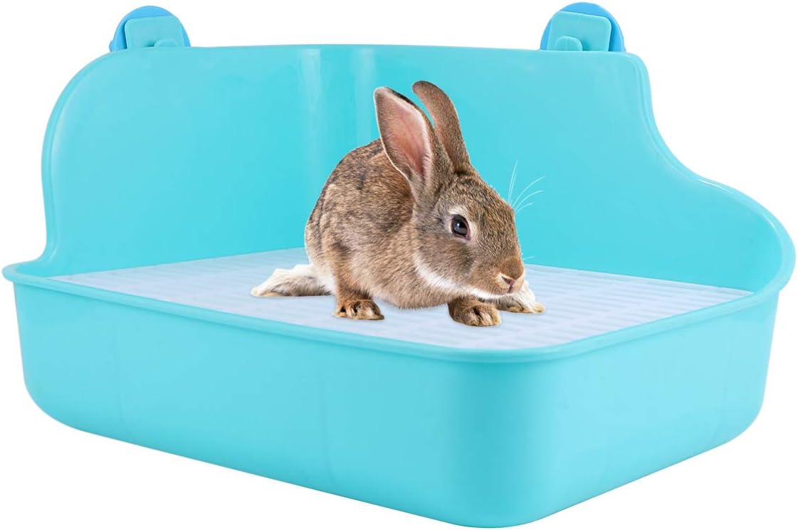 Balacoo Corner Litter Bedding Box Small Animal Litter Pan Pet Toilet