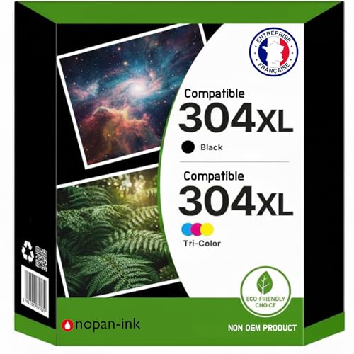 Cartouches HP 304XL pack de 2 pour corriger les impressions ternes et les pannes d'encre