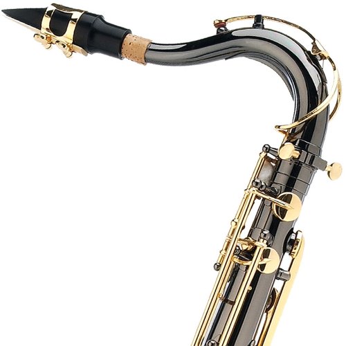 Mendini By Cecilio Tenor Saxophone - B Flat Black Golden Lacquer Saxophone for Beginner Musicians with Hard Case, Tuner, Mouthpiece, 10 Reeds, Polishing Cloth, Cleaning Rod, Gloves, Strap