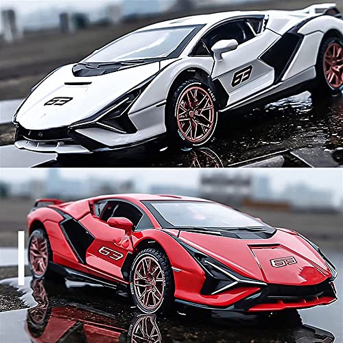Image of DEUSON ECOM Alloy Metal Pull Back Die Cast Car 1:32 Lamborgini Miletry Diecast Metal Pullback Toy Car With Openable Doors & Light, Music Boys Gifts Toys For Kids,Green