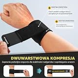 CAMBIVO Bandaże na nadgarstek, trening siłowy, 2 sztuki, regulowane podpórki pod nadgarstek, do uprawiania sportu, na siłownię, do uprawiania sportu, na co dzień