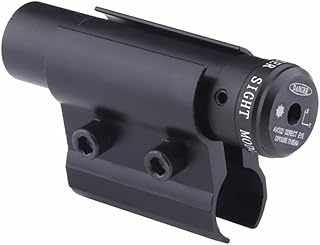 Tactical Mini Red Dot Laser Sight Scope with Barrel Clamp Mount for Rifle Shot Gun - Higoo