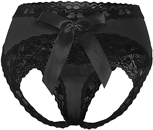 Taube Sexy Panties For Women Plus Size Hipster Cute Bow Underwear Lace Briefs Midnight Naughty...