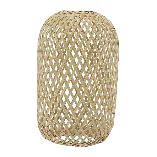 SOESFOUFU Woven Bamboo Lampshade Ceiling Light Cover Stylish Decor for Bedroom Room