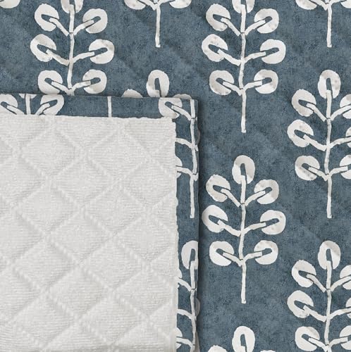 Image of Decorian Premium Soft Quilted Velvet Sofa Cover Mat, Sofa Seat Runner for Couch (Grey Tree, 3 Seater)