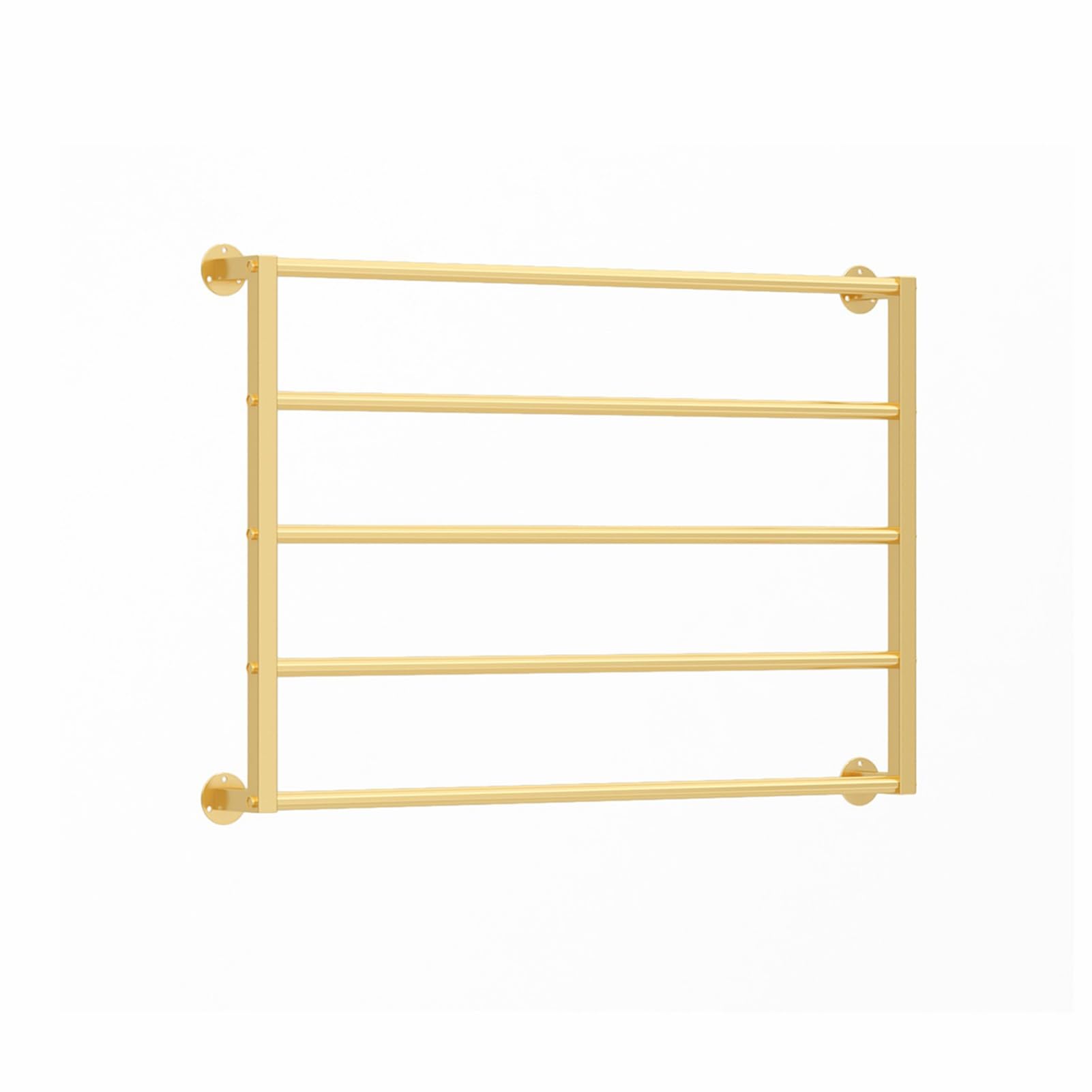 Appendiabiti da parete per cravatte e sciarpe, multifunzione, in metallo, organizer per carta da regalo e nastri, salvaspazio, finitura dorata (60 x 120 cm)