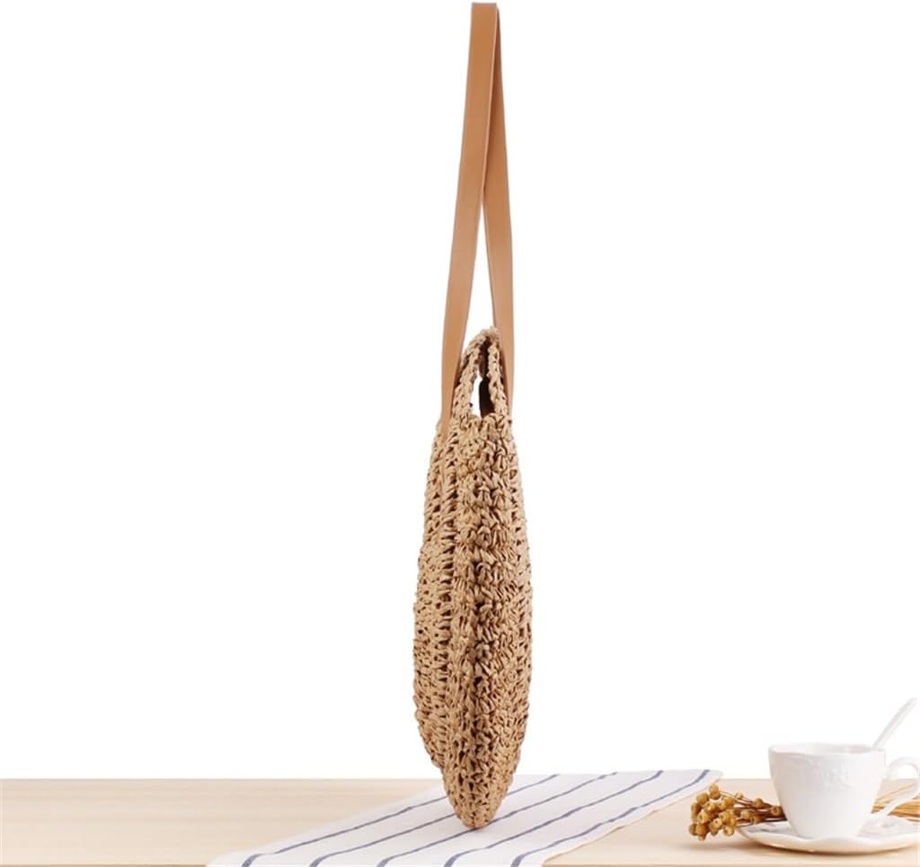 Round Shoulder Bag Woven Bag Beach Bag Women's Bags