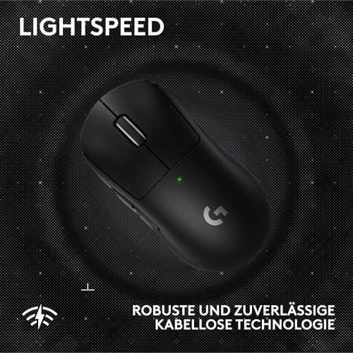 Logitech G PRO X Superlight 2 SE kabellose Gaming-Maus, 60 g Pro-Grade-Maus mit 5 programmierbaren Tasten, 44K-DPI-Sensor, 8.000 Hz Signalrate, USB-C-Ladefunktion für PC/Mac - Schwarz 4