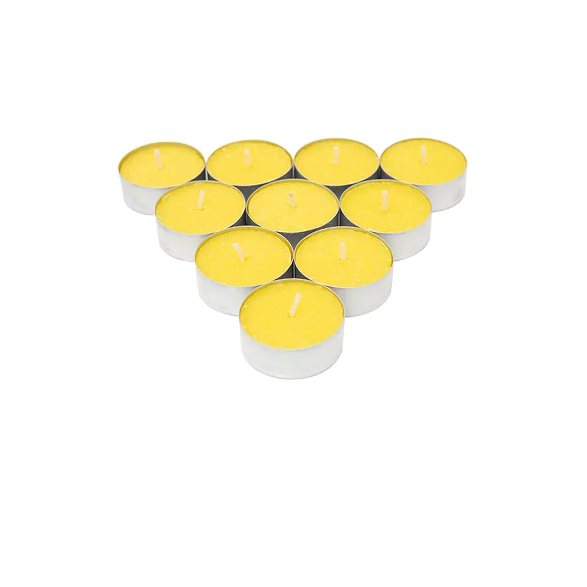 Price's Citronella 10 Tealight Candles Indoor/Outdoor Use - Upto 4 Hours
