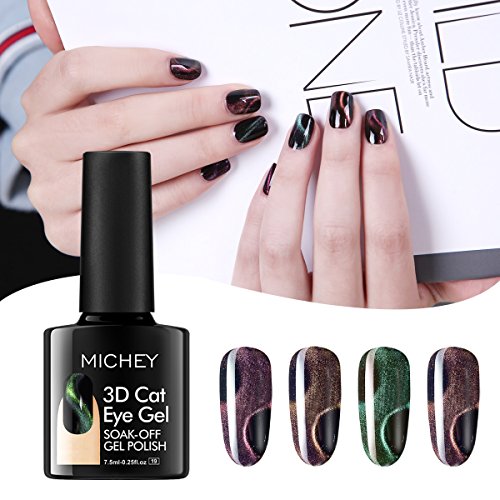 3D Cat Eye Gel Nail Polish Kit,MIYOUNE Magnetic Nail Polish UV LED Gel Nail Varnish with,0.25 fl oz 3D Cat Eye Gel Nail Polish Kit,MIYOUNE Magnetic Nail Polish UV LED Gel Nail Varnish with,0.25 fl oz