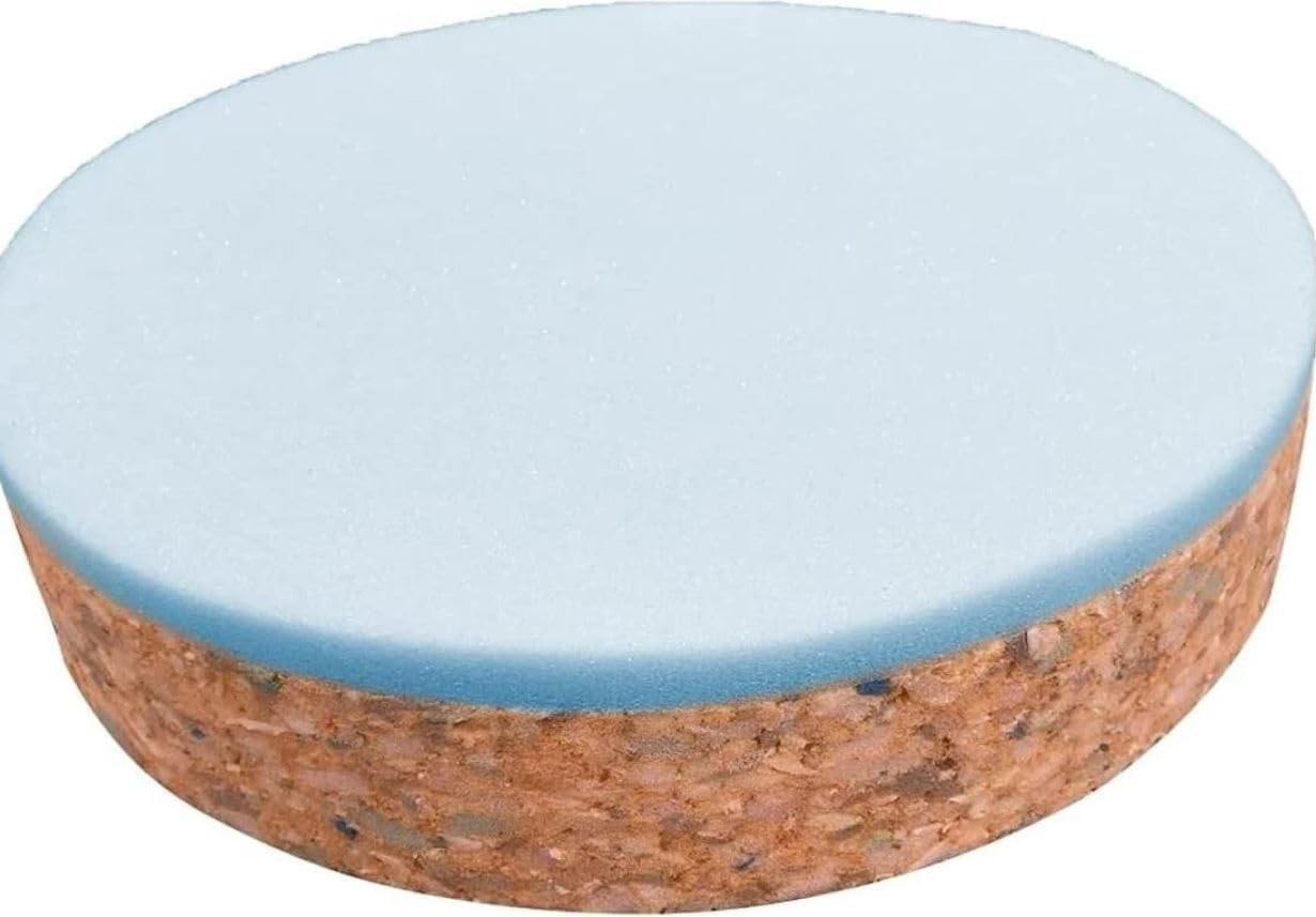 Ultra Firm Recon Foam Cushion Pad 2.5" Thick High-Density Bonded Layer Round Foam Seat for Bar Stools Chairs DIY Upholstery Replacements Kitchen Seating Home Projects (13" x 13" x 2.5")