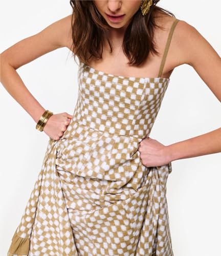 Image of Women Spaghetti Strap Flowy Long Dress Boho Floral Square Neck Maxi Dress Summer A-Line Dresses for Beach Vacation