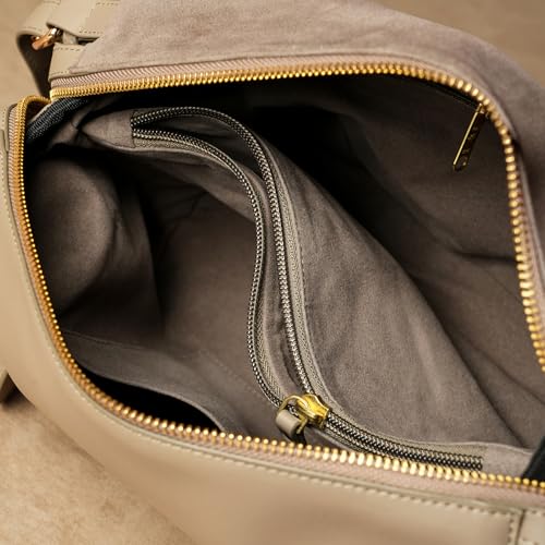 Image of Theater Deux Crossbody Sling Bag for Women | Soft Suede Handbag with Adjustable and Detachable Shoulder Strap | Compact All Day Essential Shoulder Bag for Casual & Work Use
